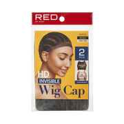 Bonnet de perruque invisible HD 2 pièces [Black] #HWC20