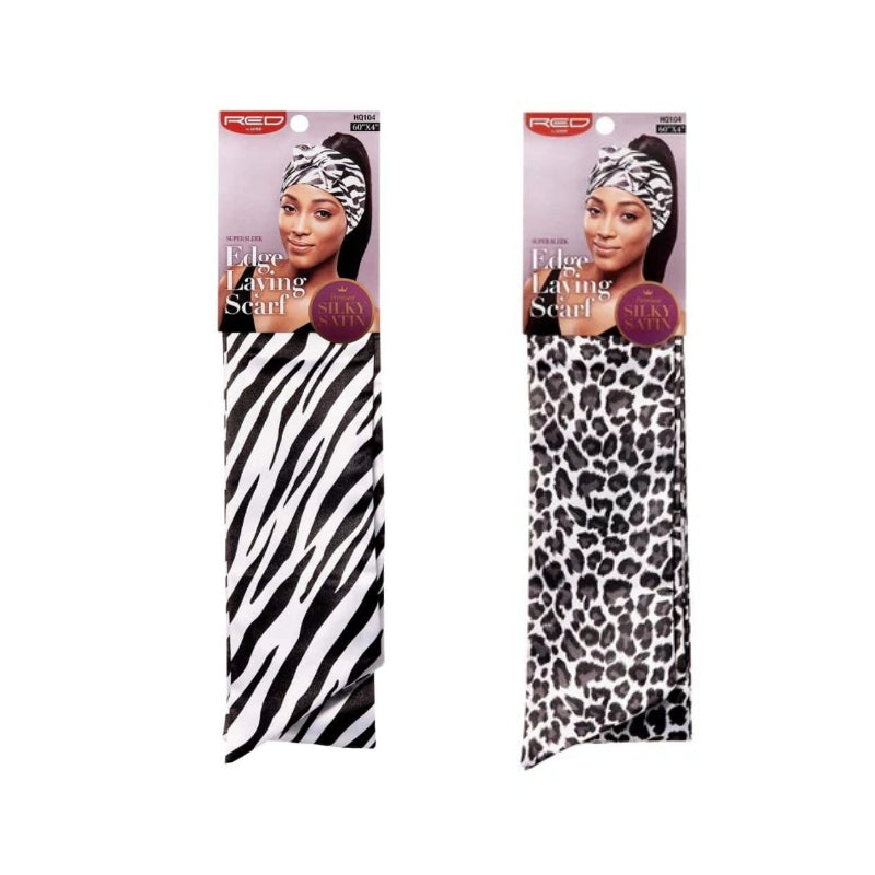 Super Sleek Edge Laying Scarf [Zebra / Snow Leopard] #HQ104