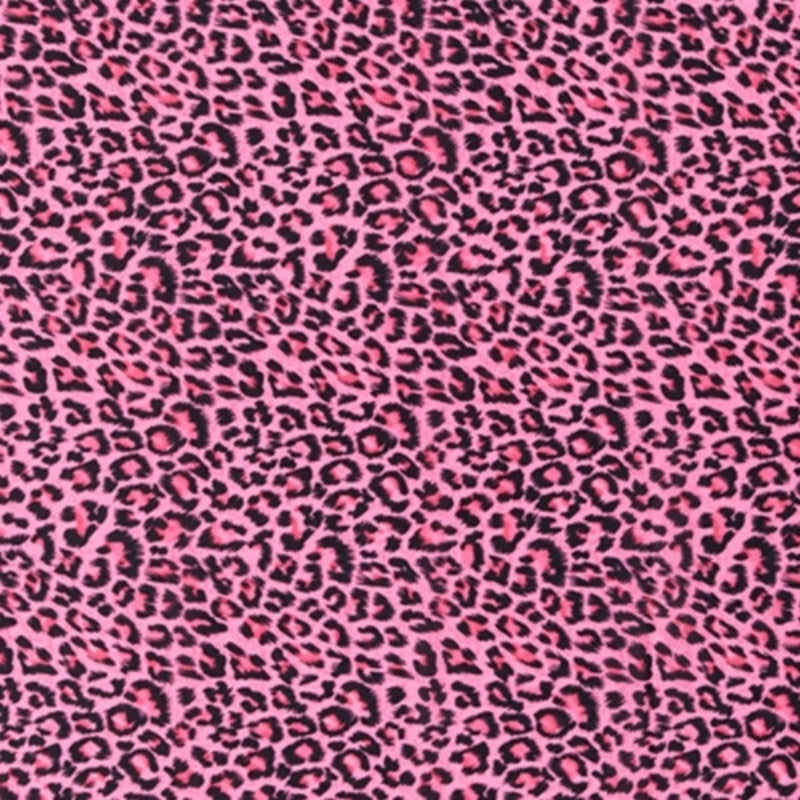 #HQ121 [Pink Leopard] Silky Satin Wrap Scarf 60"x16"