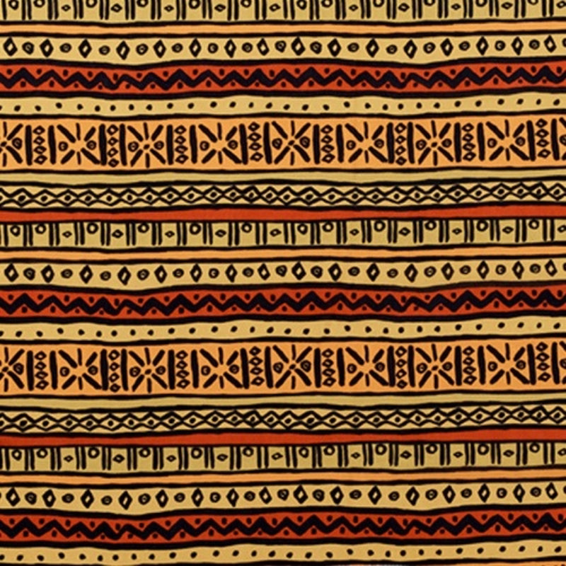 #HQ124 [Aztec 1] Écharpe en satin soyeux 60"x16"