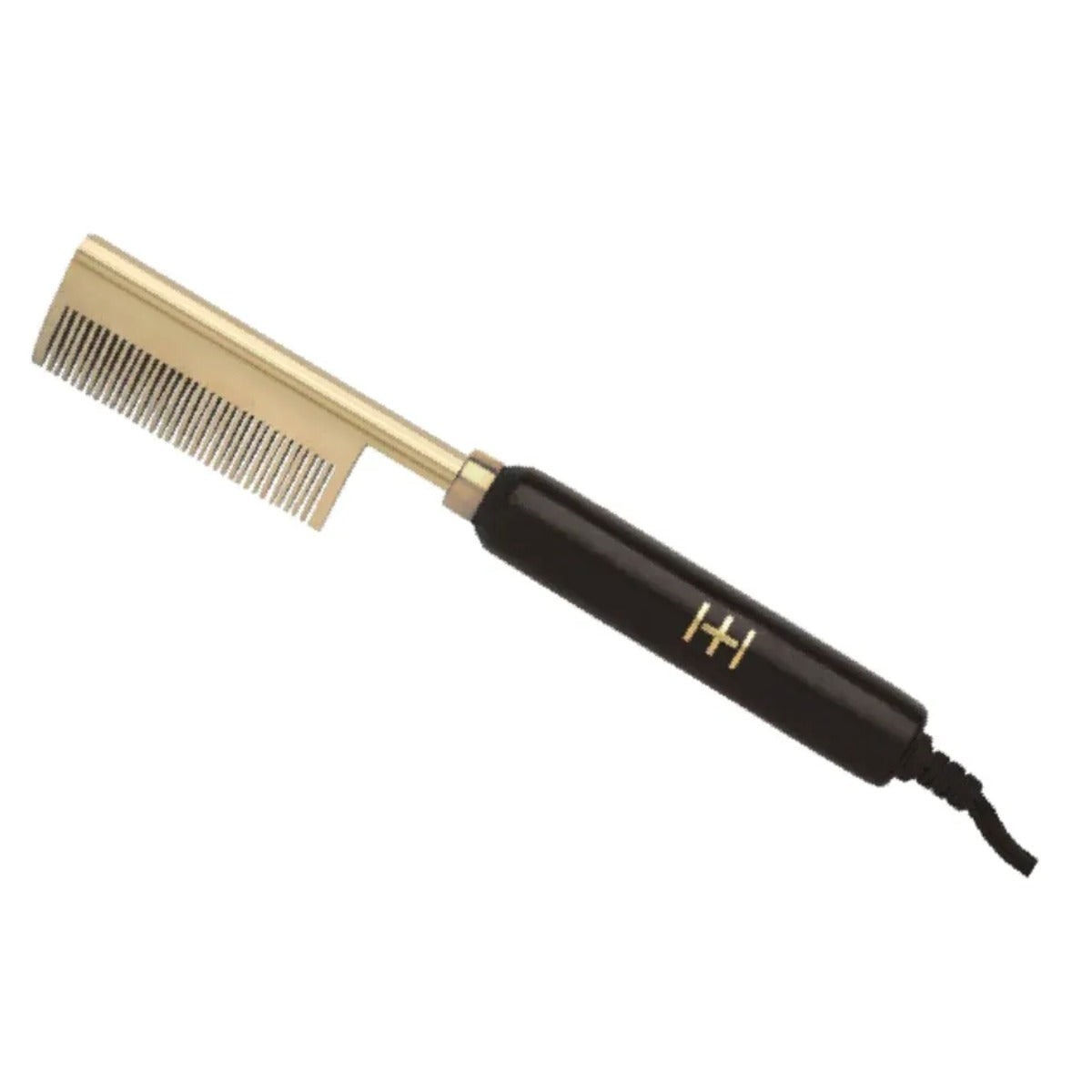 Peigne lissant H&H dents moyennes larges noir/or avec numéro 5534