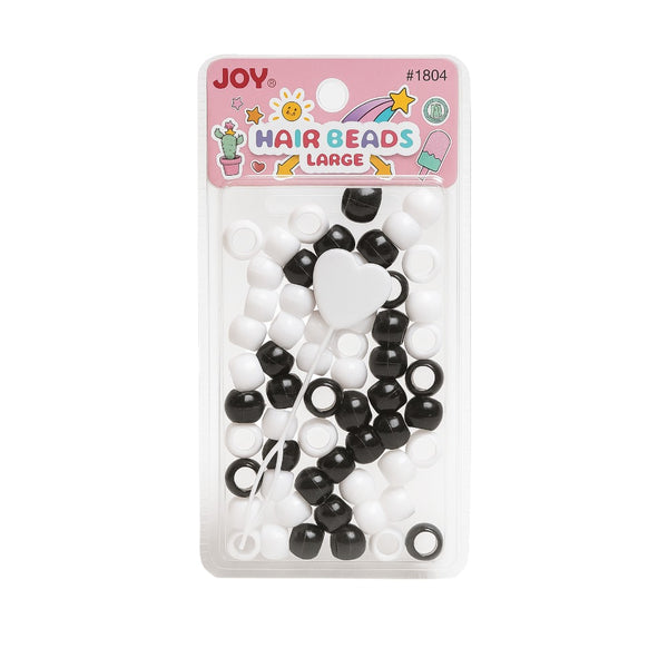 Hair Beads Large [Black & White] #01804