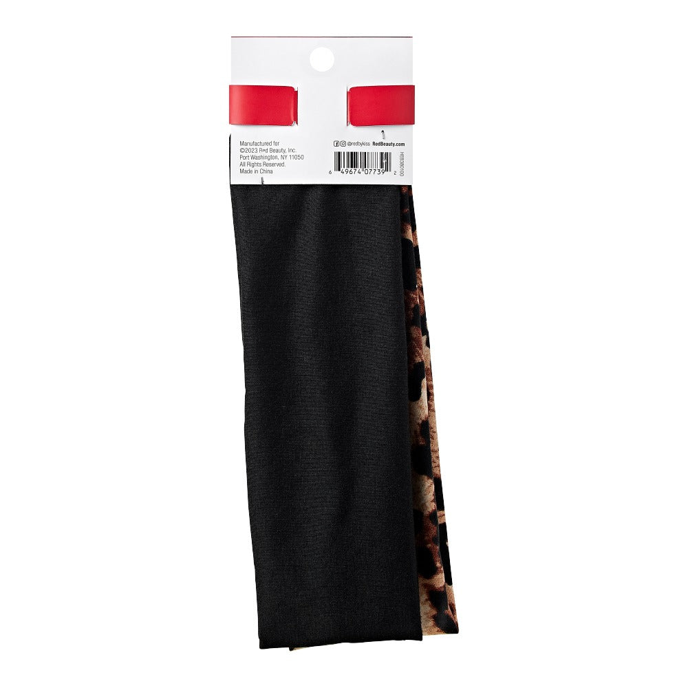 Bandeau 2 pièces #HEB38 [Noir et Léopard]