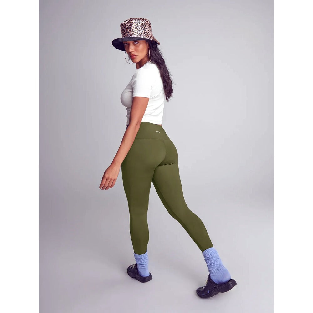 High Waist Leggings [Olive] #Fh515