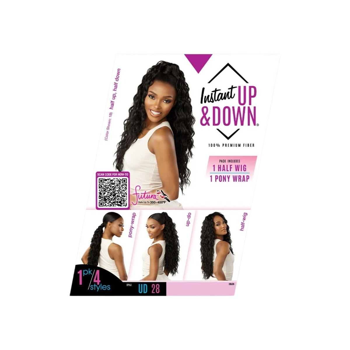 Instant Up & Down Half Wig UD 28