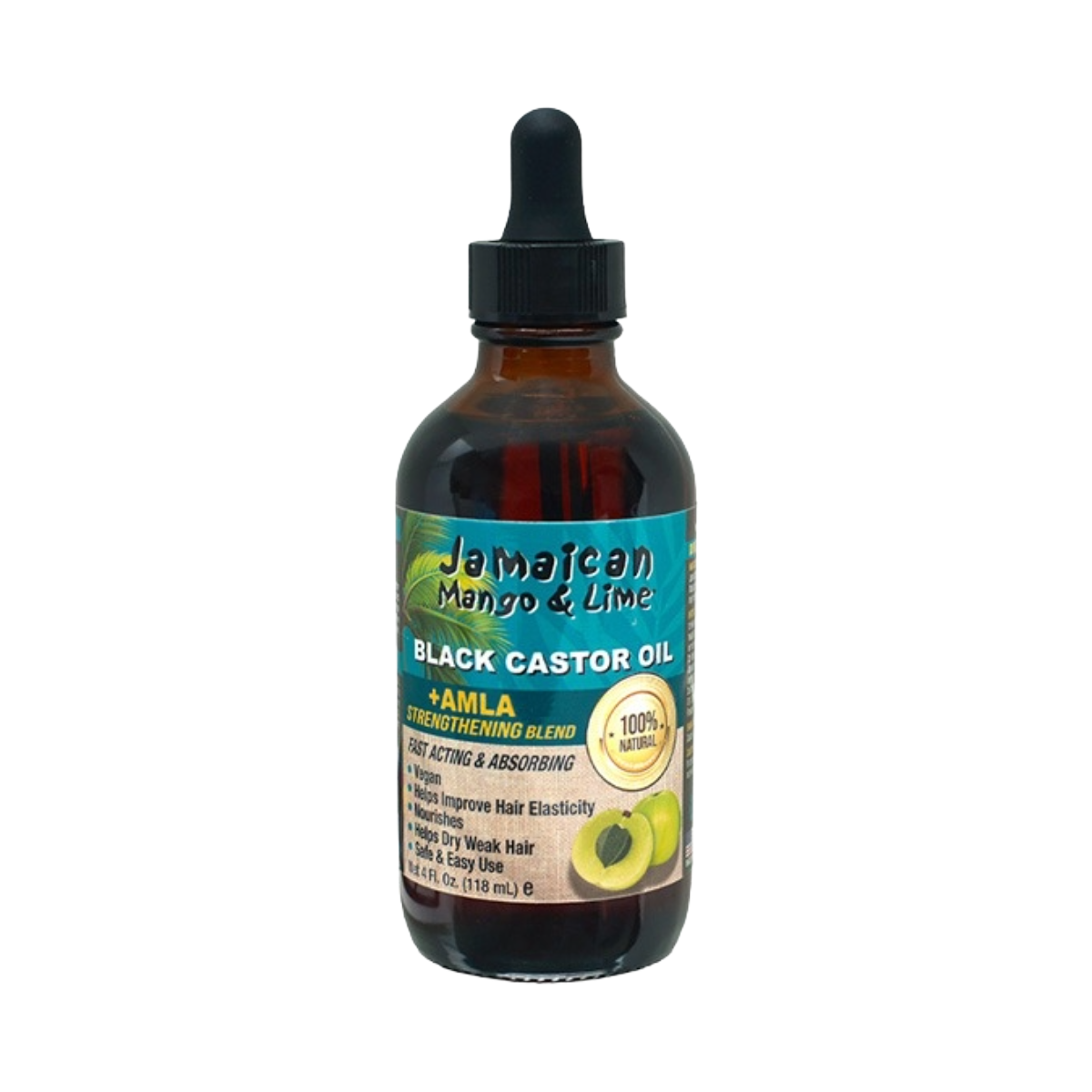 Jamaican Mango & Lime Black Castor Oil [Amla] 4oz