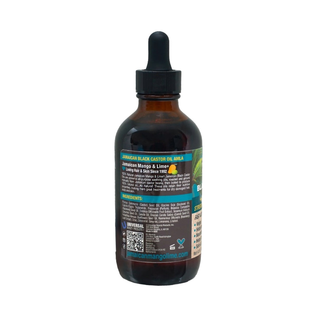 Jamaican Mango & Lime Black Castor Oil [Amla] 4oz