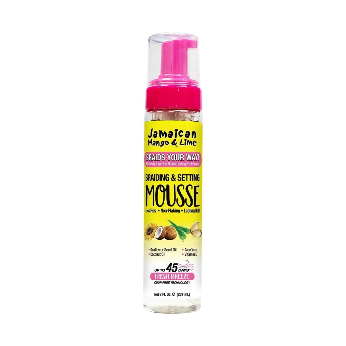 Jamaican Mango & Lime Braids Your Way! Braiding & Setting Mousse 8oz