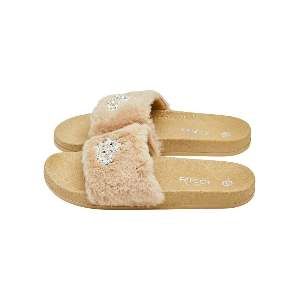 Chausson en fourrure Jewel #Fw36 [Caramel] Petit