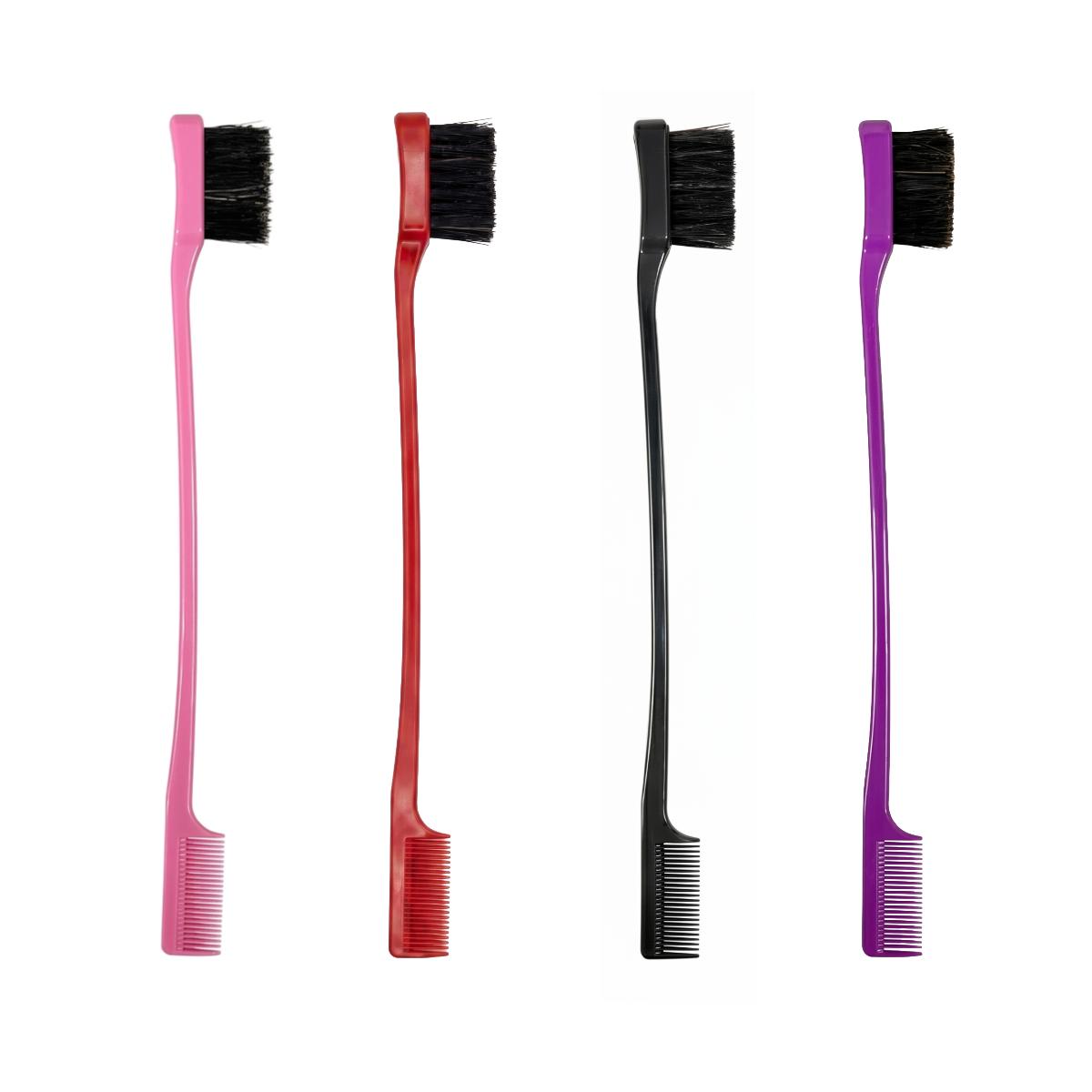Joy Double-Sided Edge Boar Bristle Brush & Comb [Assorted Color] #2602