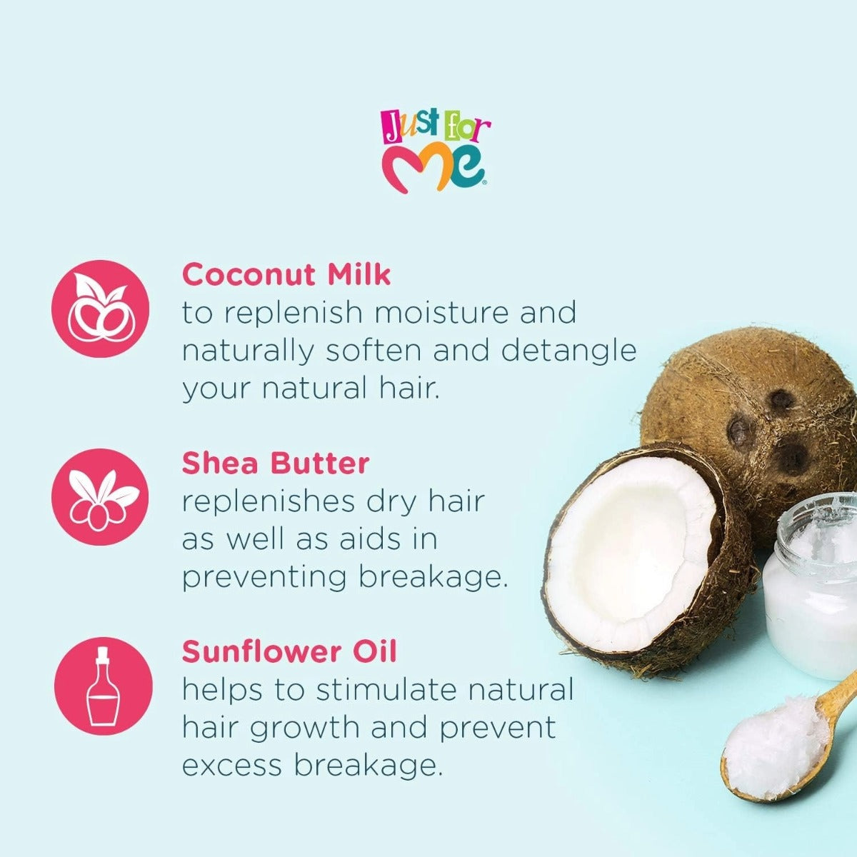 Just For Me Hair Milk Crème Lissante Pour Les Contours 6oz