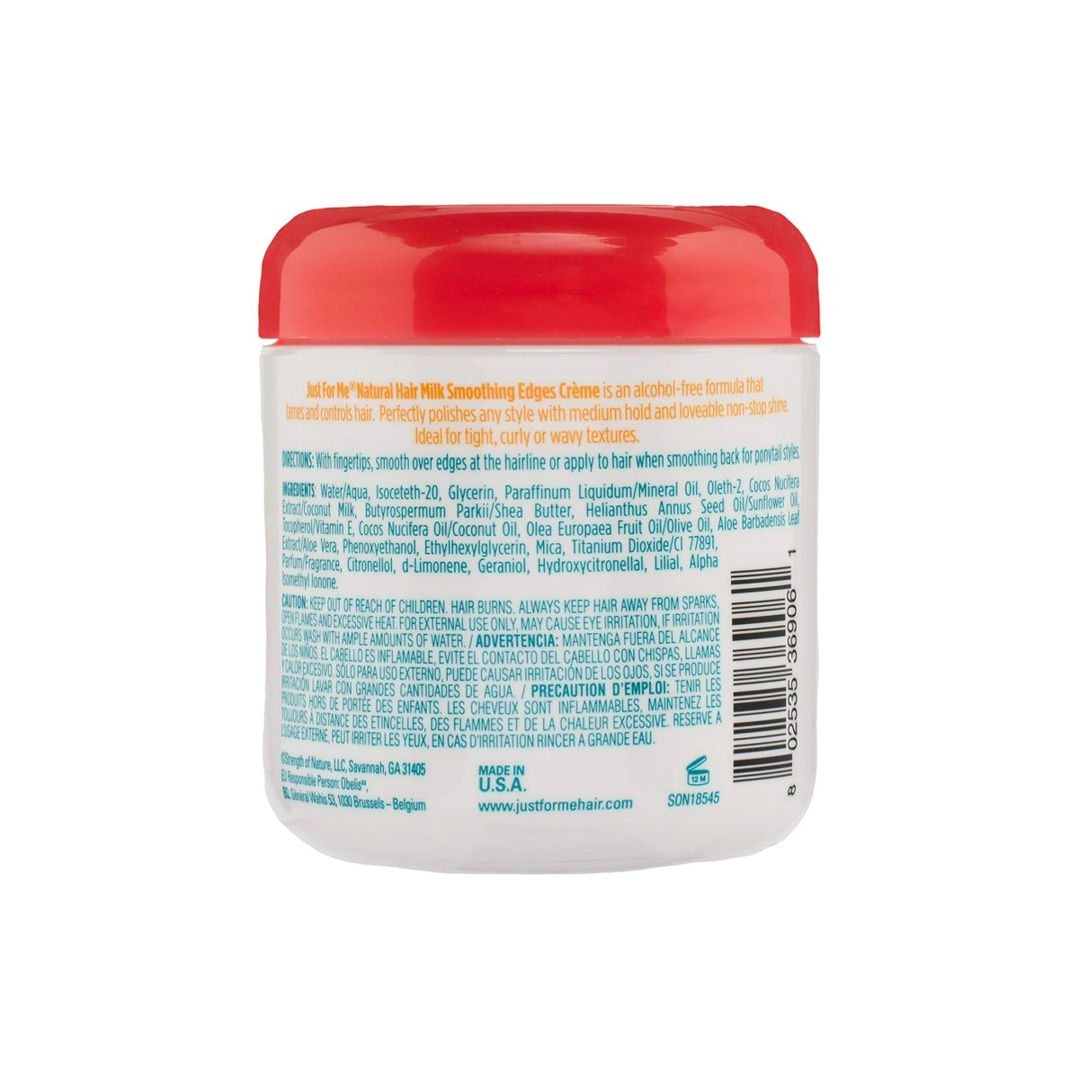 Just For Me Hair Milk Crème Lissante Pour Les Contours 6oz