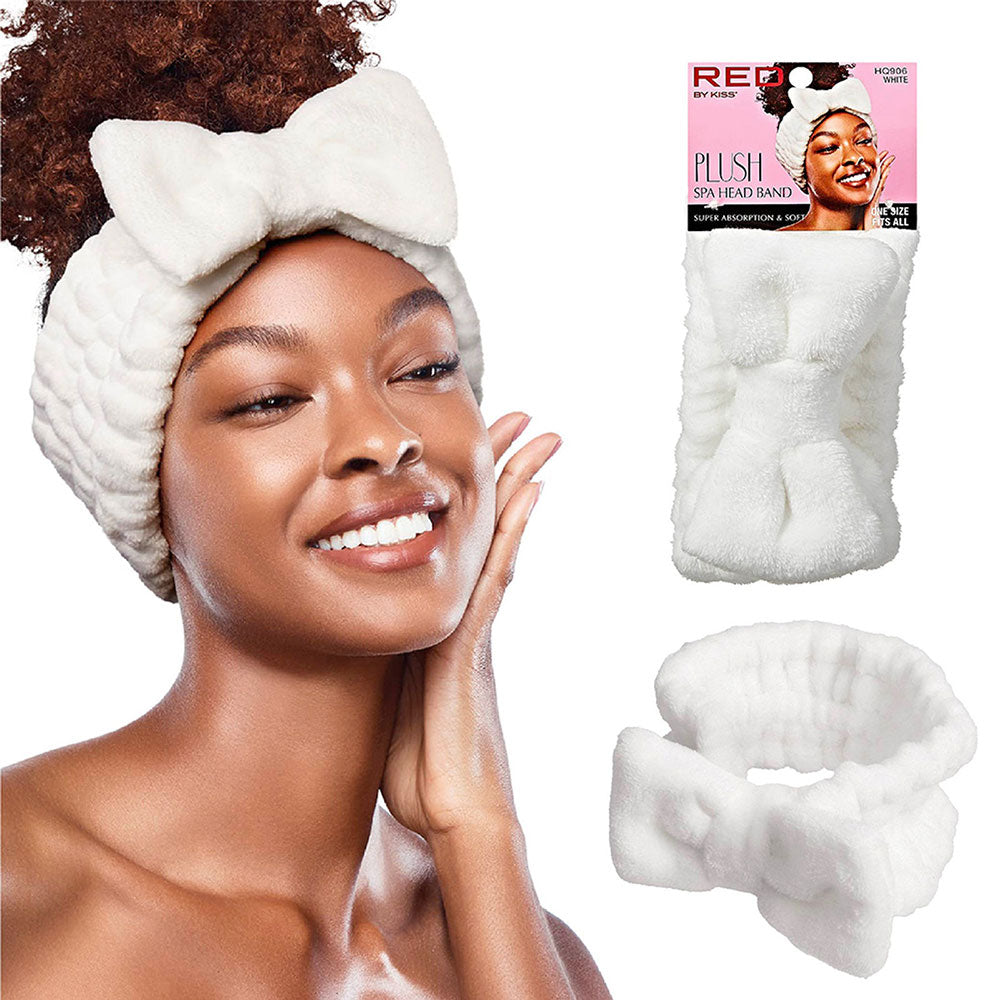 Bandeau de spa en peluche [Blanc] #HQ906