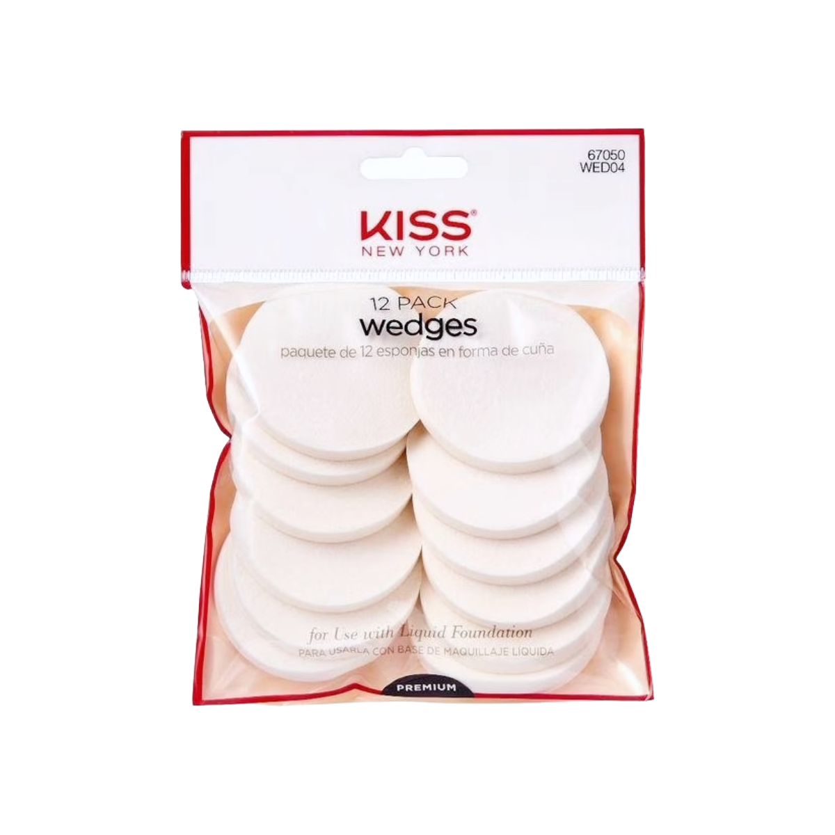 KISS NEW YORK Lot de 12 wedges [#WED04]