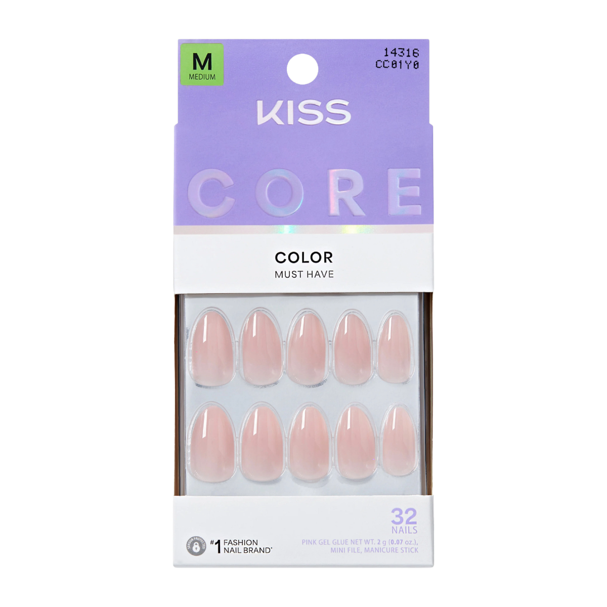 KISS Core Color Ongles En Acrylique [Delulu] #CC01Y0