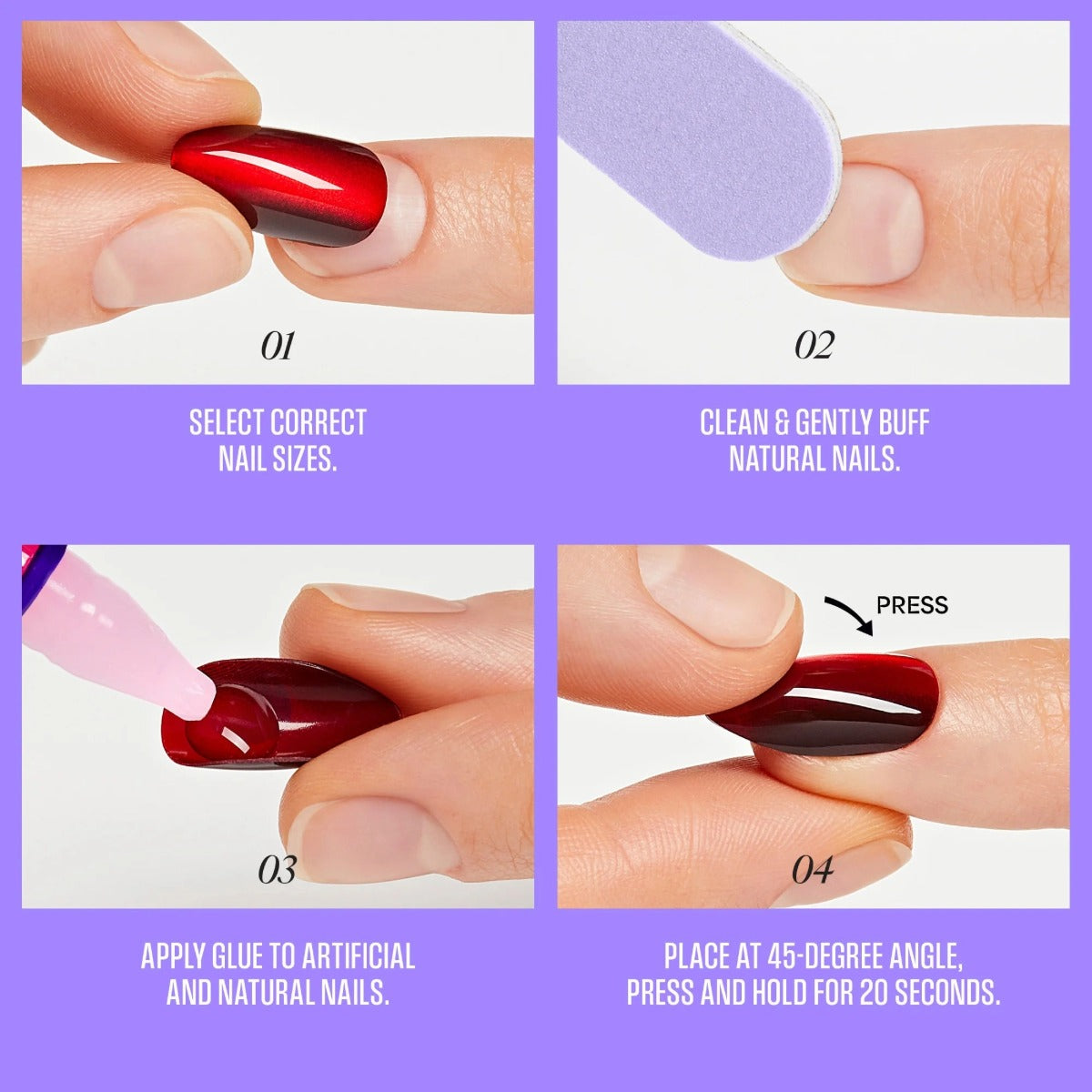 KISS NEW YORK Core French Nails [Fascinating] #CF08
