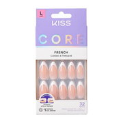 KISS NEW YORK Core French Nails [Fascinating] #CF08