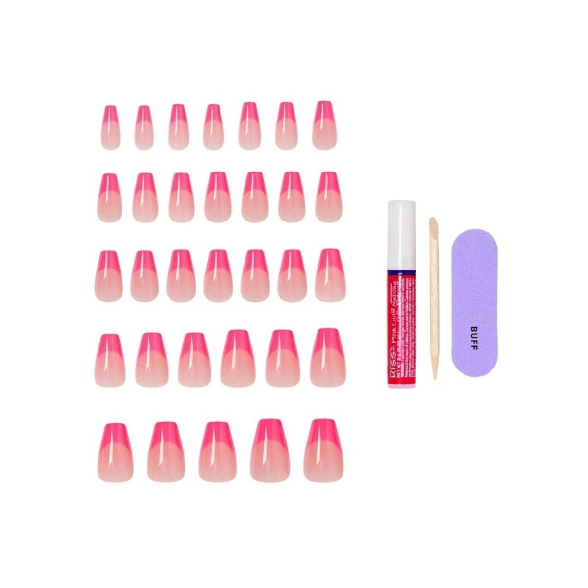 KISS NEW YORK Core French Nails [Goat] #CF08Y0