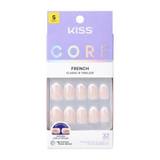 KISS NEW YORK Core French Nails [Passionate] #CF04