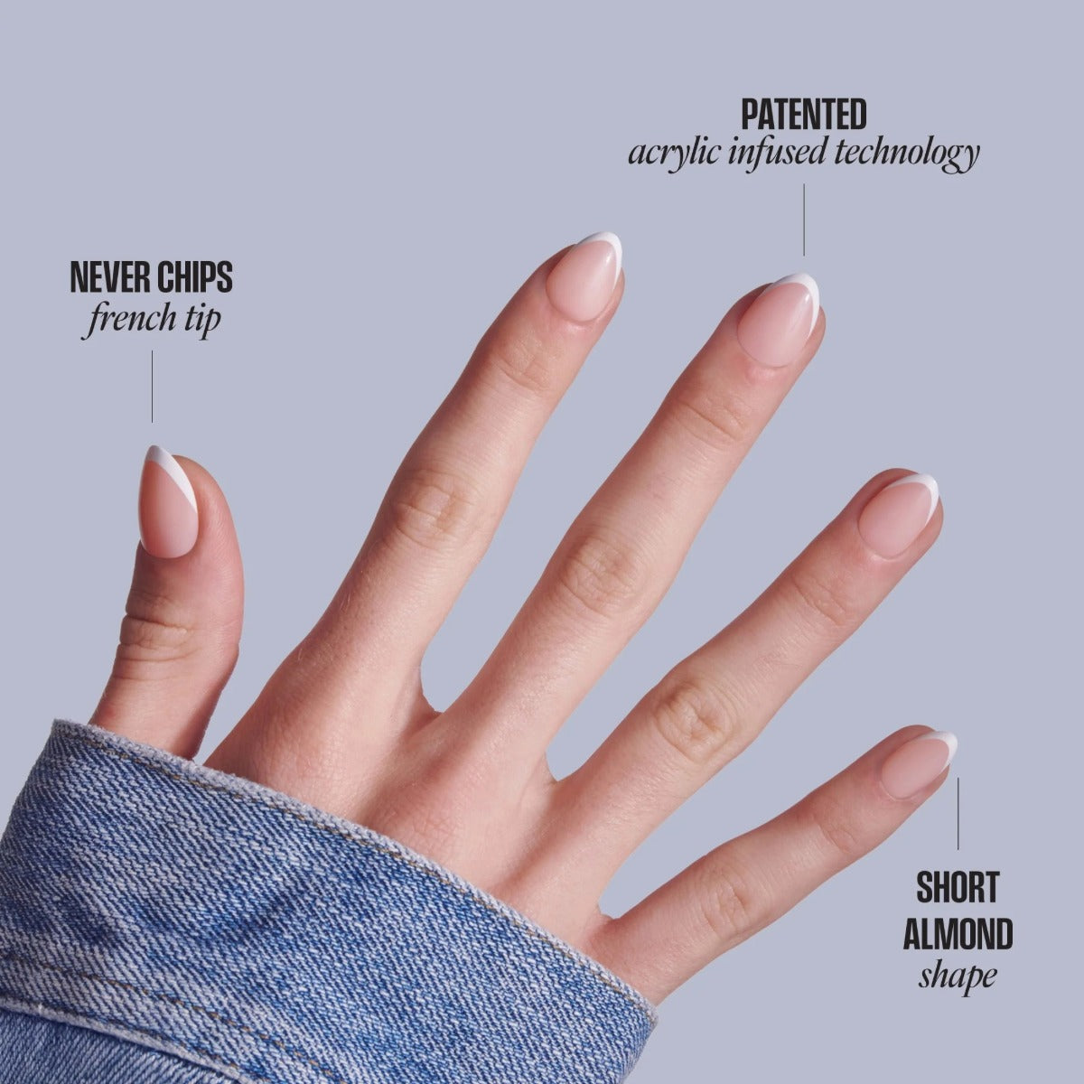 KISS NEW YORK Core French Nails [Passionate] #CF04