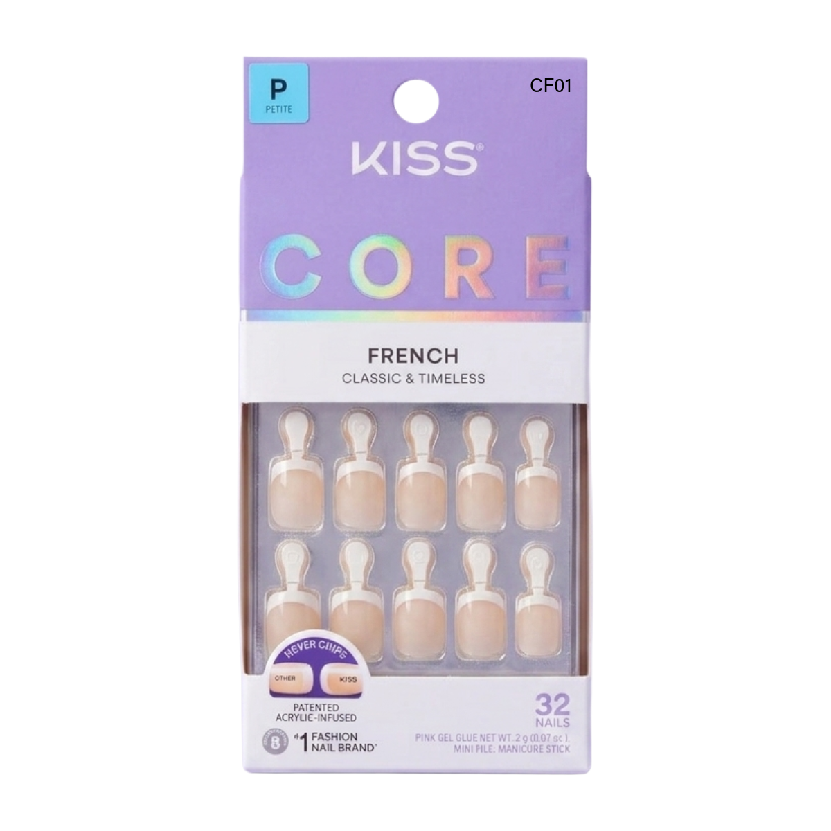 KISS CORE FRENCH Ongles - Perfection #CF01