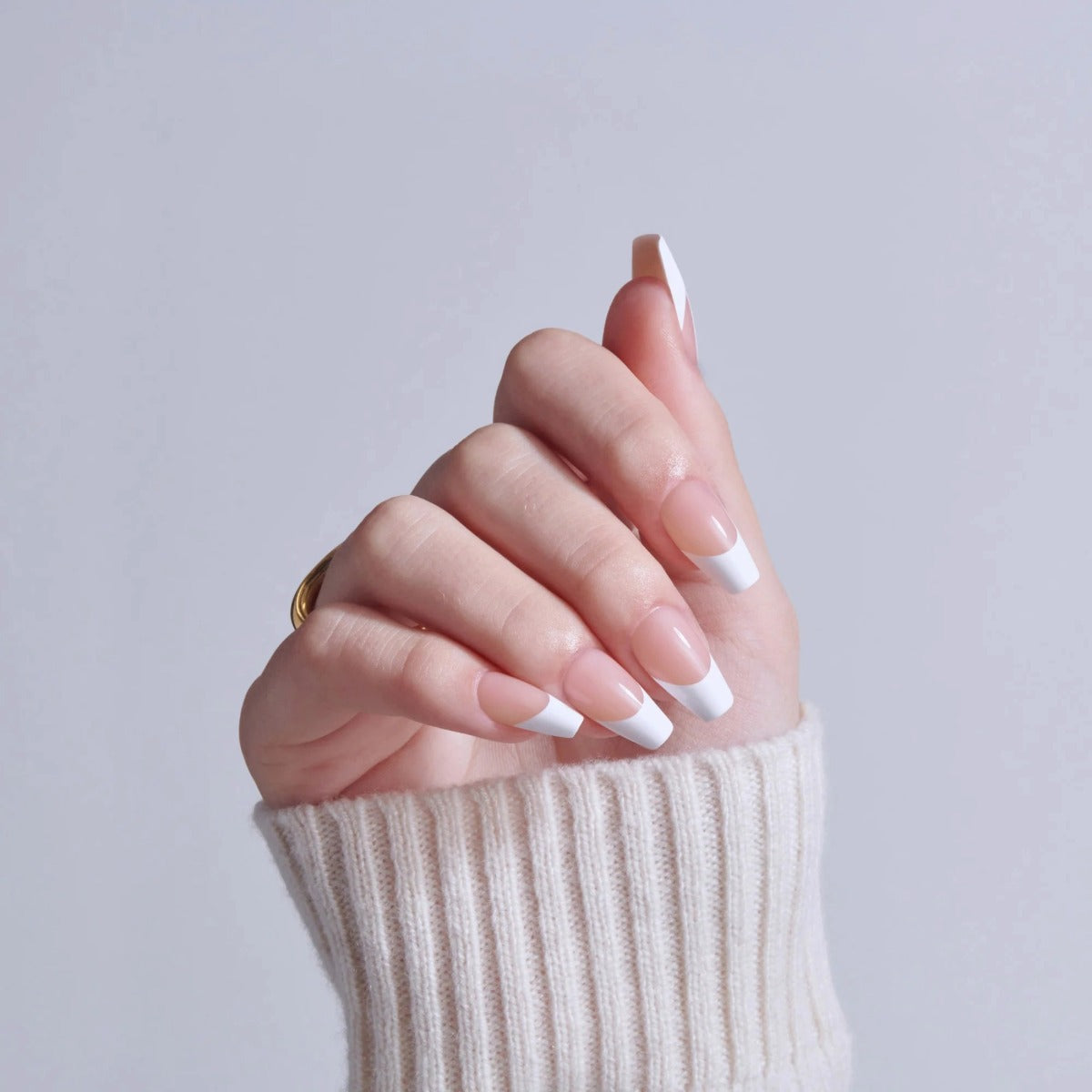 KISS NEW YORK Core French Nails [Reunion] #CF06