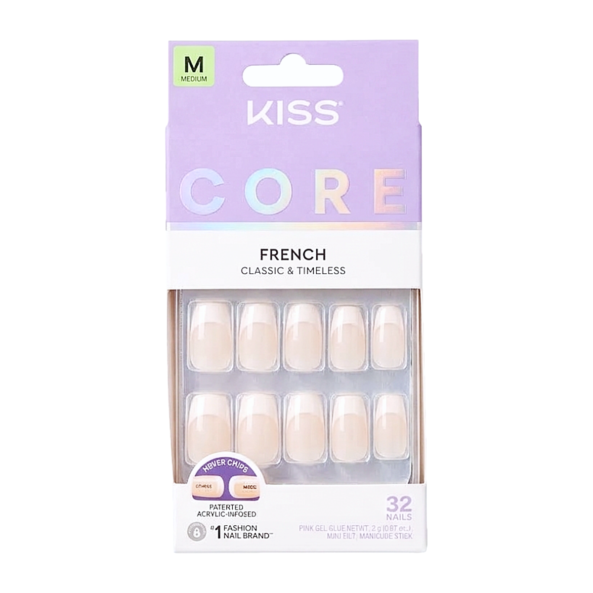 KISS NEW YORK Core French Ongles En Acrylique [Scenario] #CF11