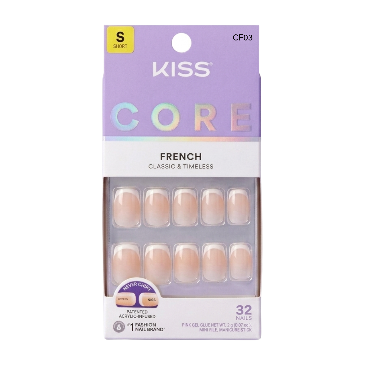 KISS CORE FRENCH Ongles - Instantané #CF03