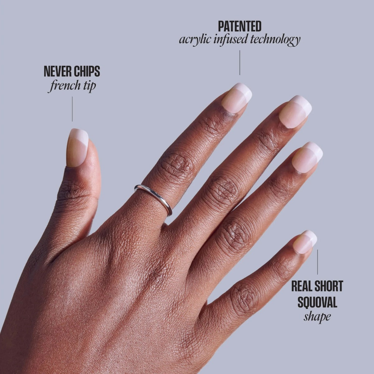 KISS NEW YORK Core French Nails [Your Moment] #CF09