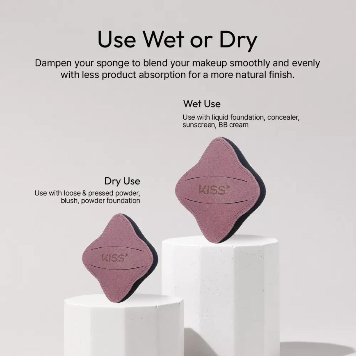 KISS NEW YORK Wet & Dry Velvet Air Cushion Case Set #PUF11