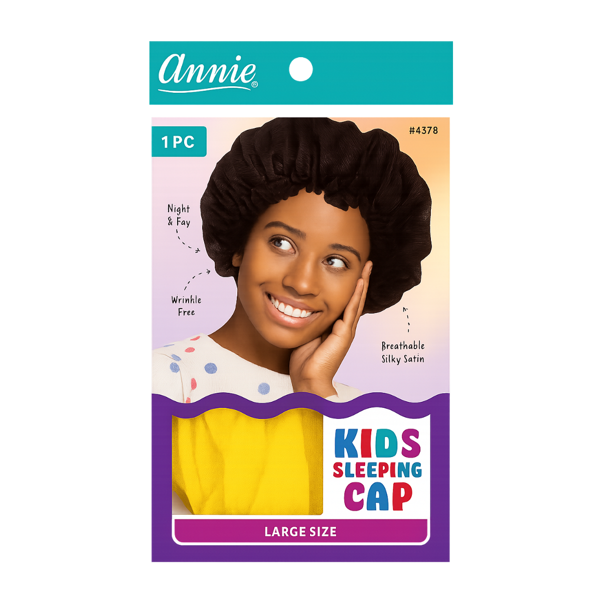 #04378 Bonnet de nuit pour enfant, grand modèle [couleurs assorties]