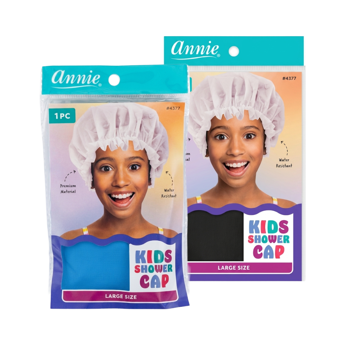 Bonnet de douche pour enfants, grand format [couleurs assorties] #4377