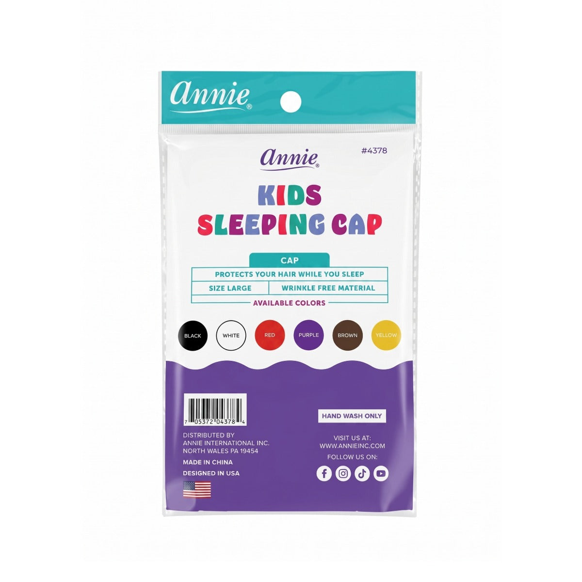 Bonnet de nuit enfant taille L [Couleurs assorties] #4378