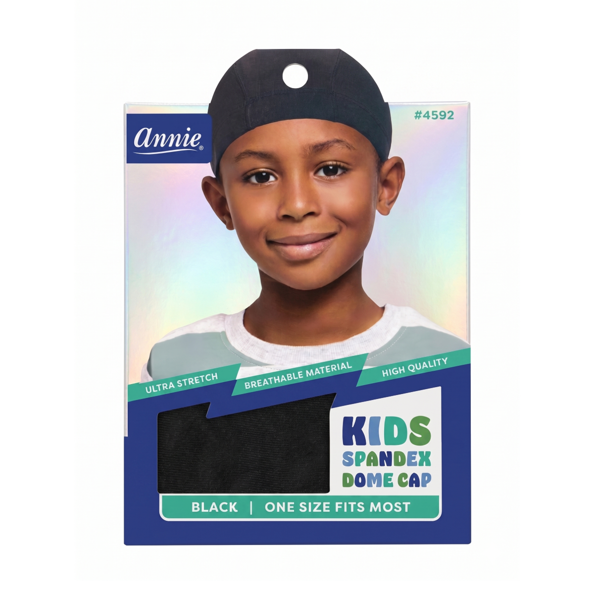 Bonnet dôme en spandex Kids [Black] #4592