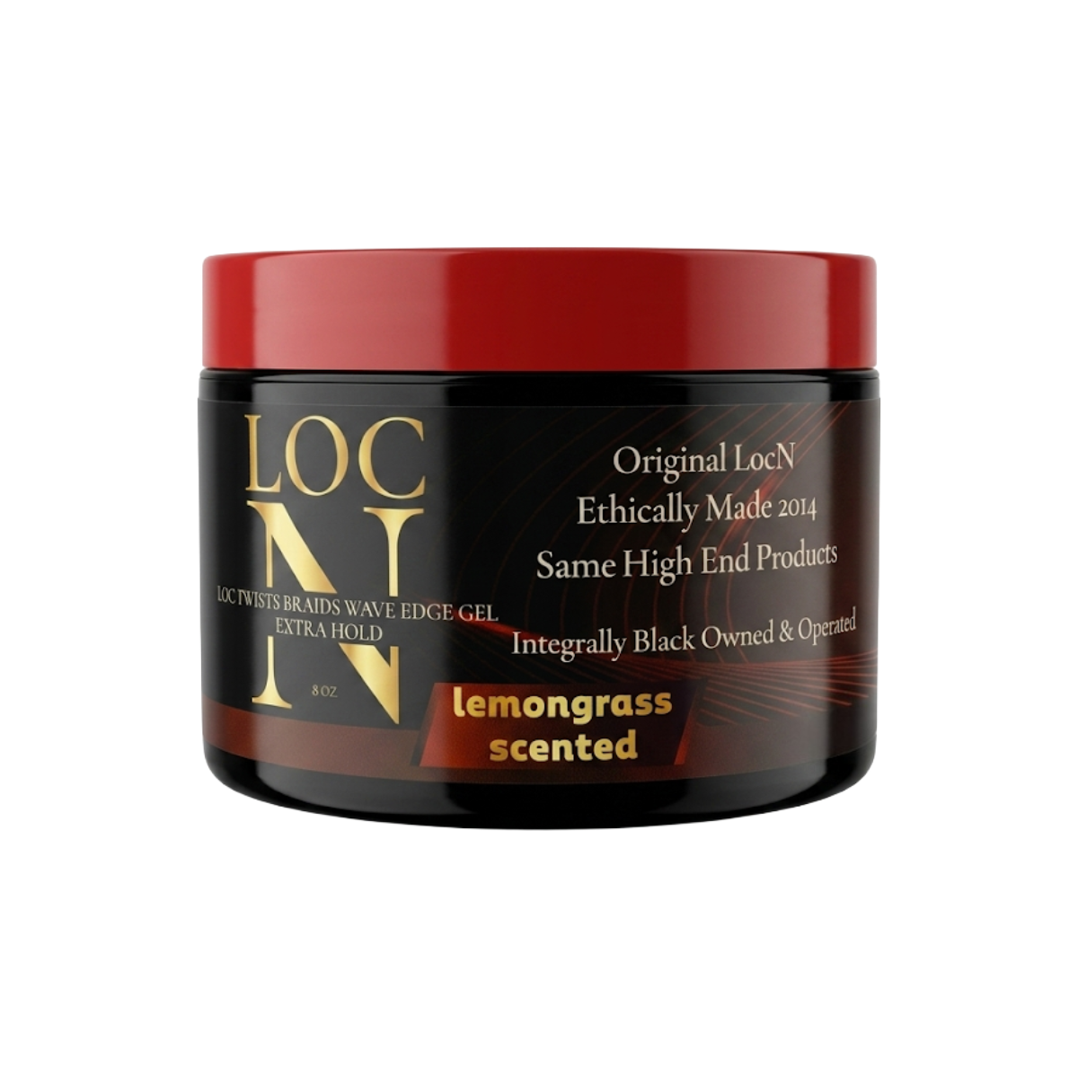 Gel pour bordures LOC N Loc Twists Braids Wave [Tenue Extra] [Parfum Citronnelle] 8oz