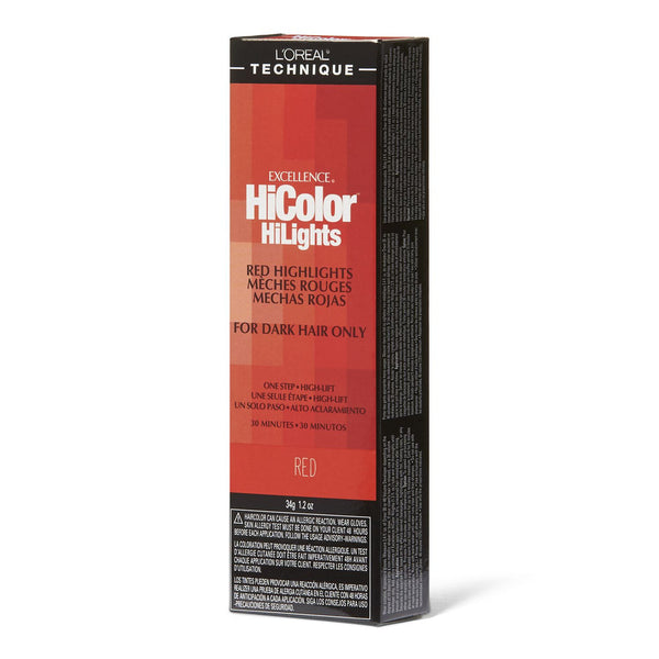 Hicolor Red Hilights Permanent Creme Hair Color [Red] 1.2Oz