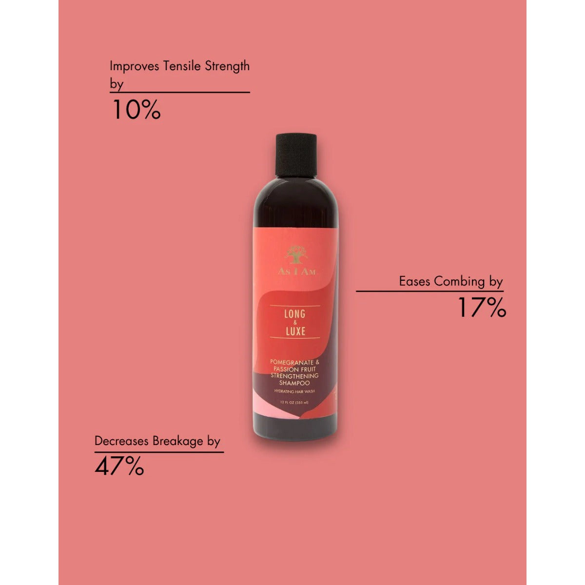 AS I AM LONG & LUXE STRENGTHENING SHAMPOO 12oz
