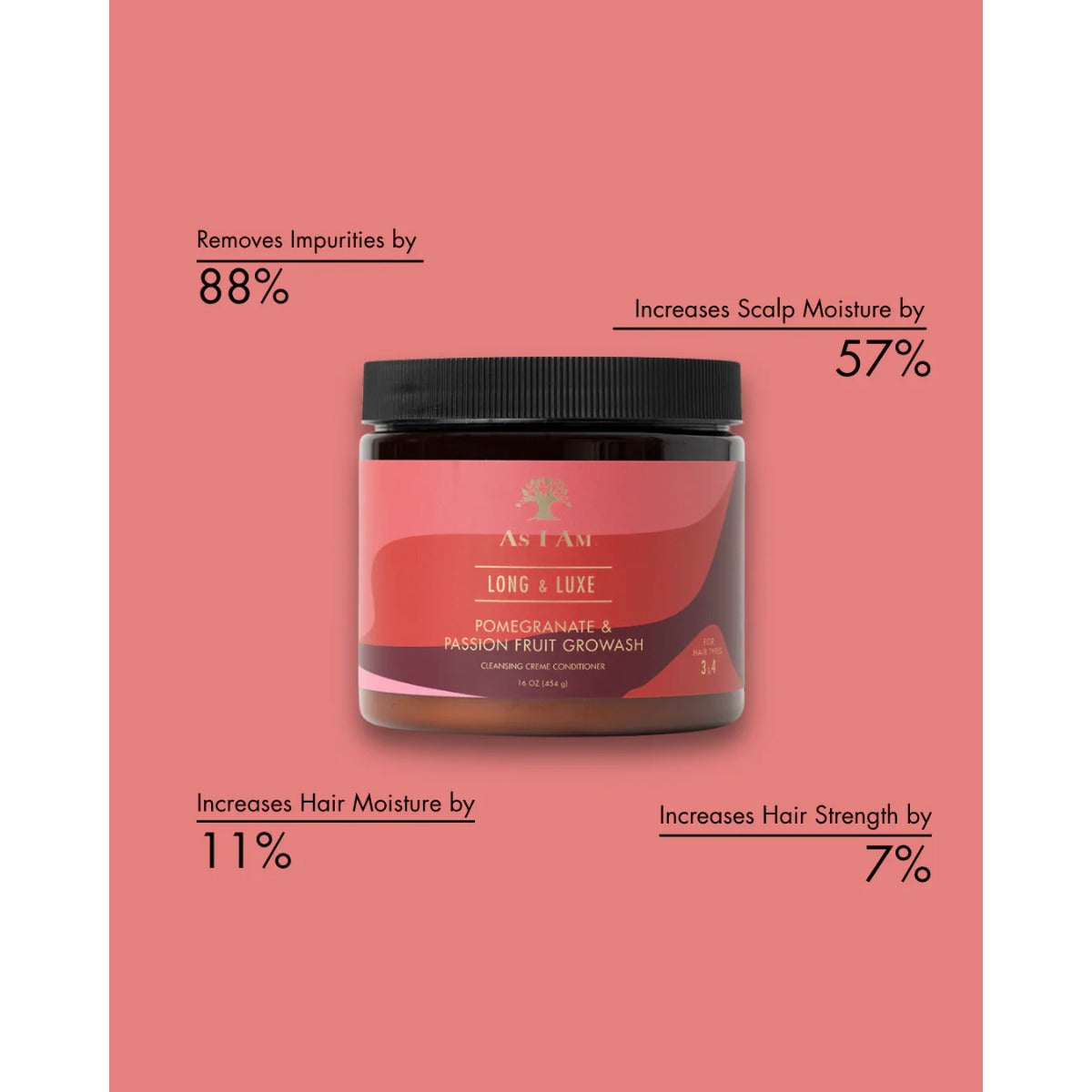 Long & Luxe Growash Cleansing Creme Conditioner