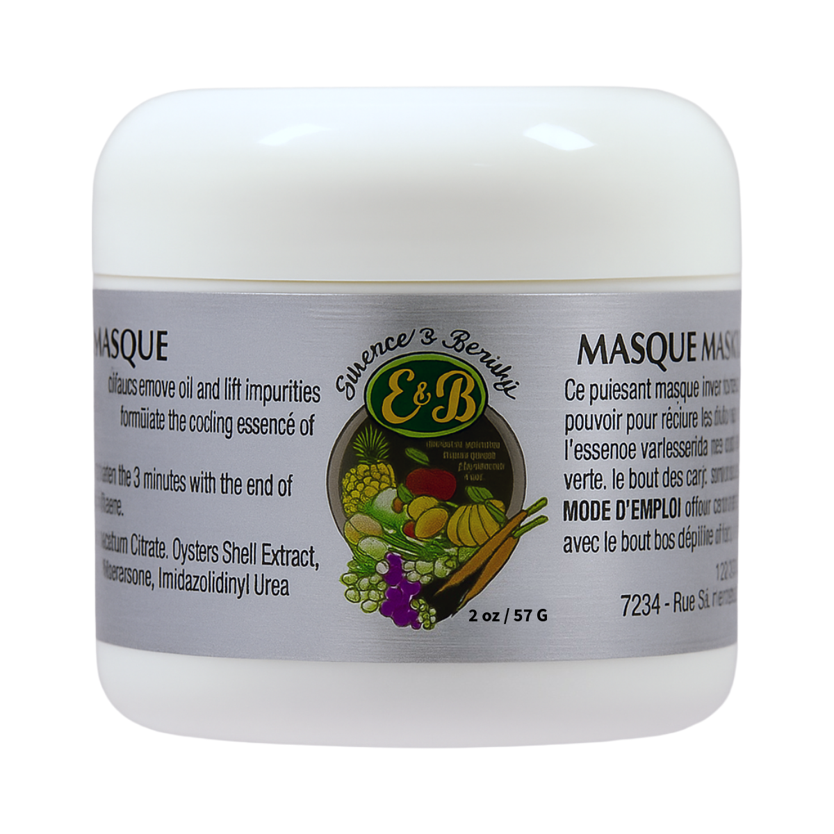 Masque à la menthe marine