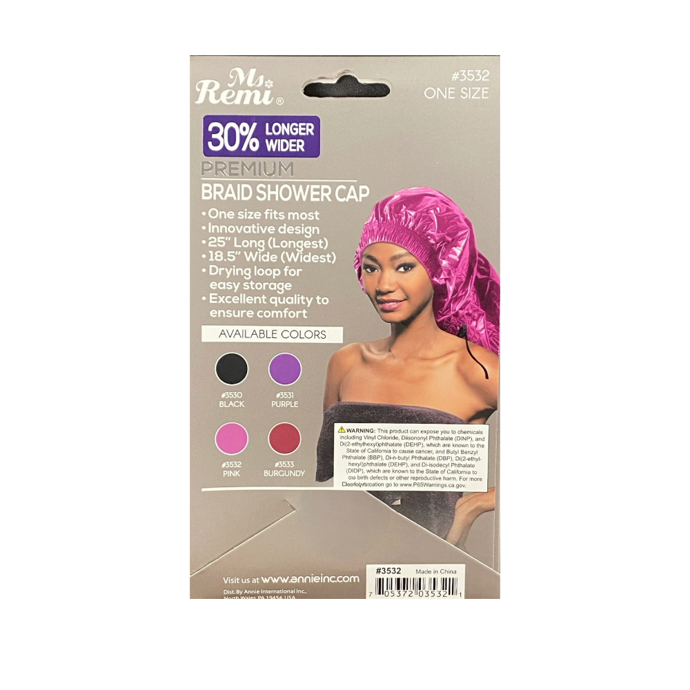 Bonnet de douche tressé géant Max #03532 [Rose]