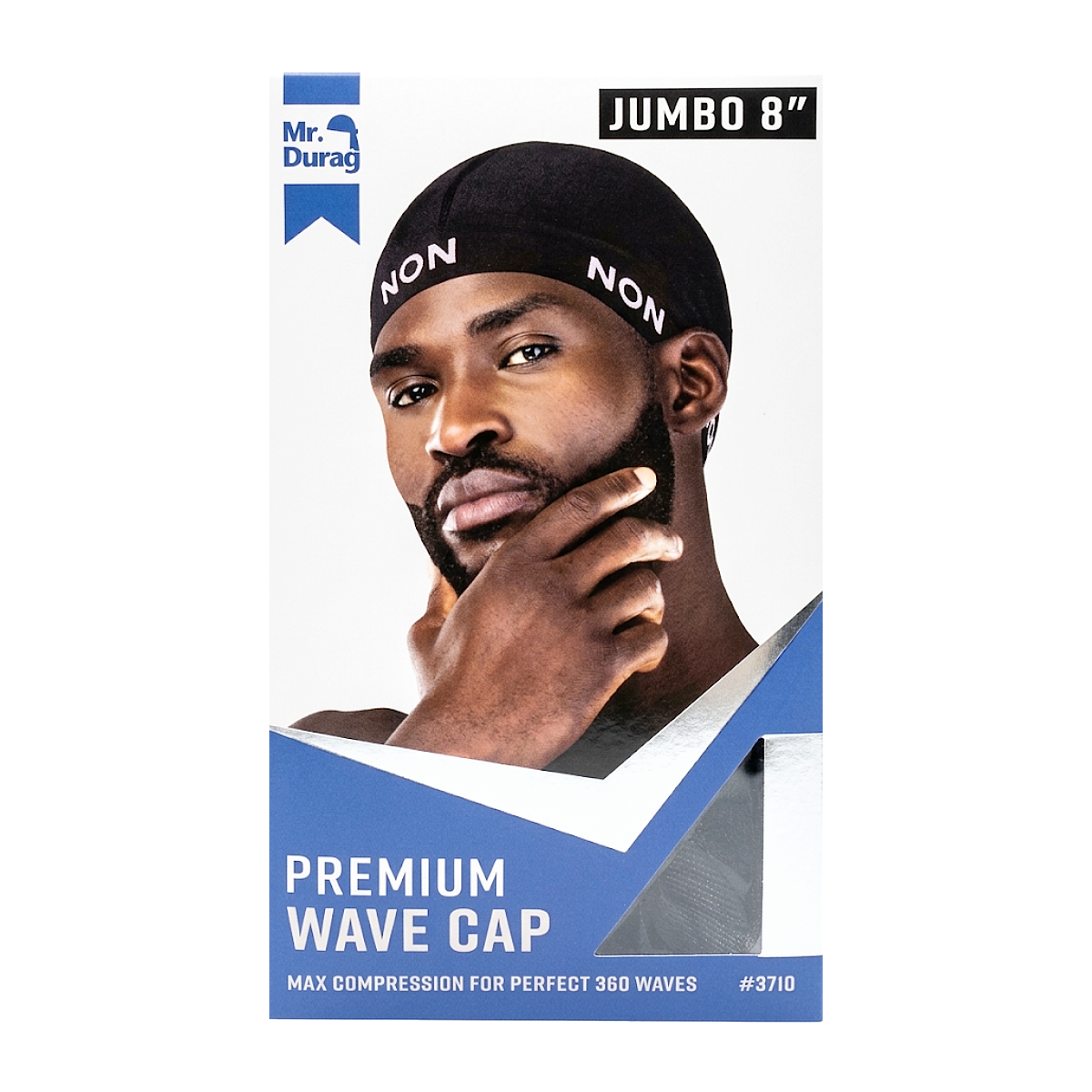 Mr.Durag Fashion Wave Cap 8" [Jumbo] [Black] #3710