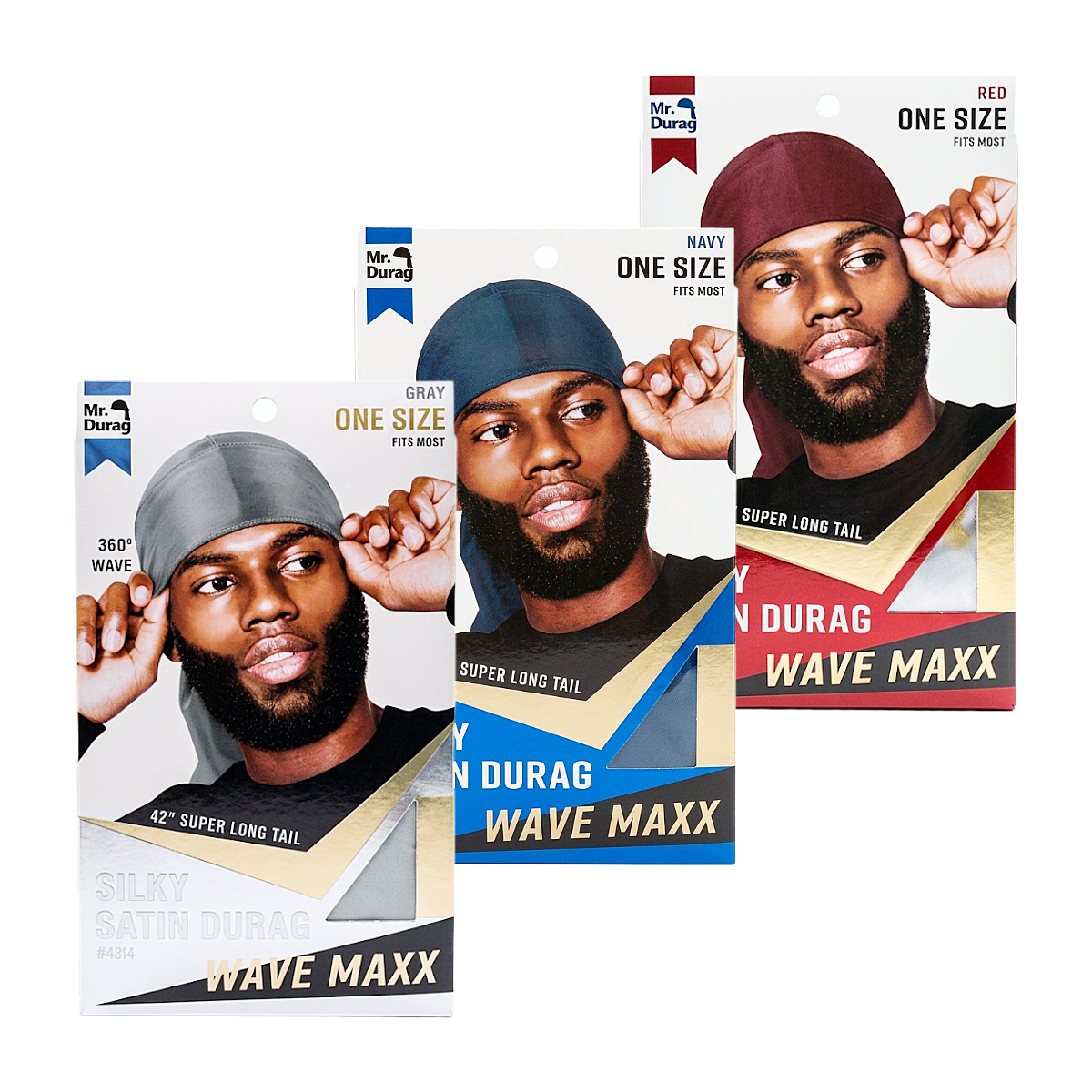 Mr.Durag Wave Maxx Silky Satin Durag [Assorted Color] #4314