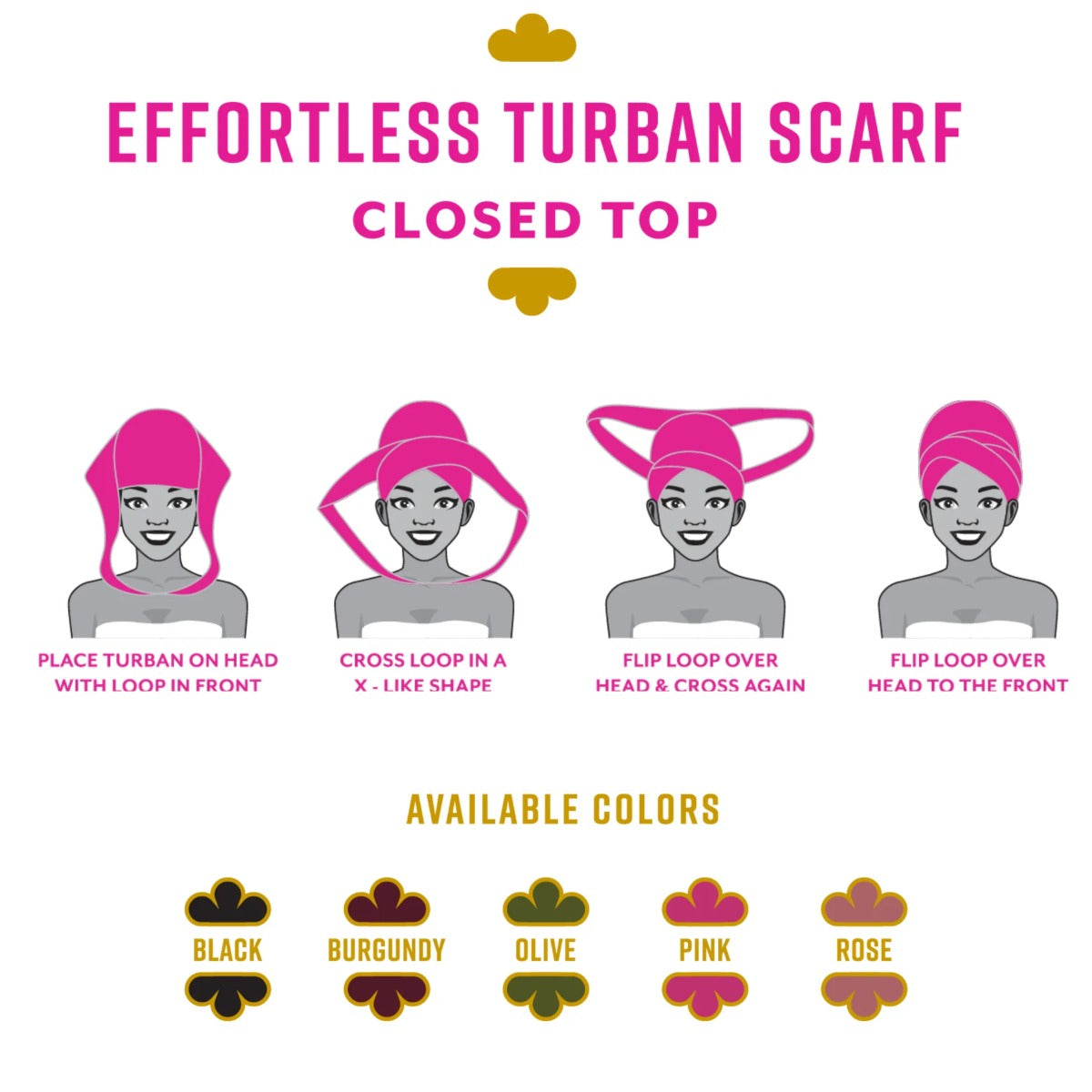 Ms.Remi Effortless Turban Scarf Close Top [Assort A] #3717