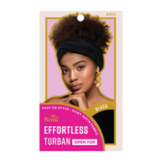 Ms. Remi Foulard Turban Ouvert Sur Le Dessus  [Noir] #3713