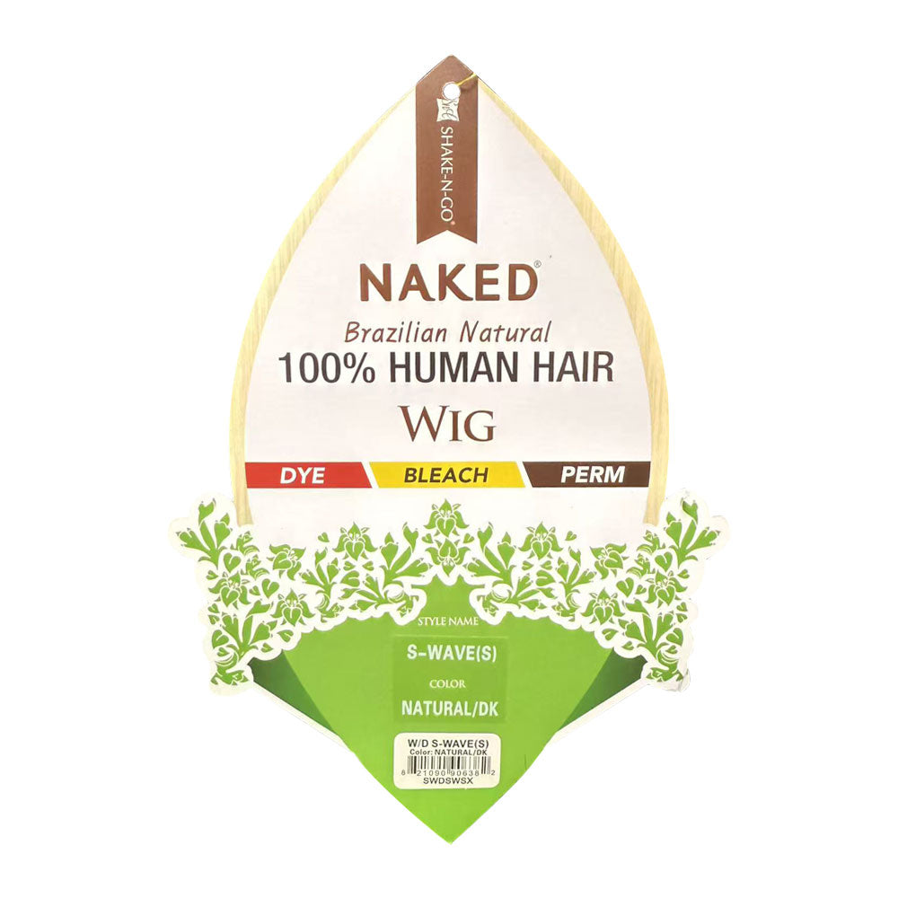 NAKED Brazilian Natural 100% Human Hair Wig S-Wave (S)