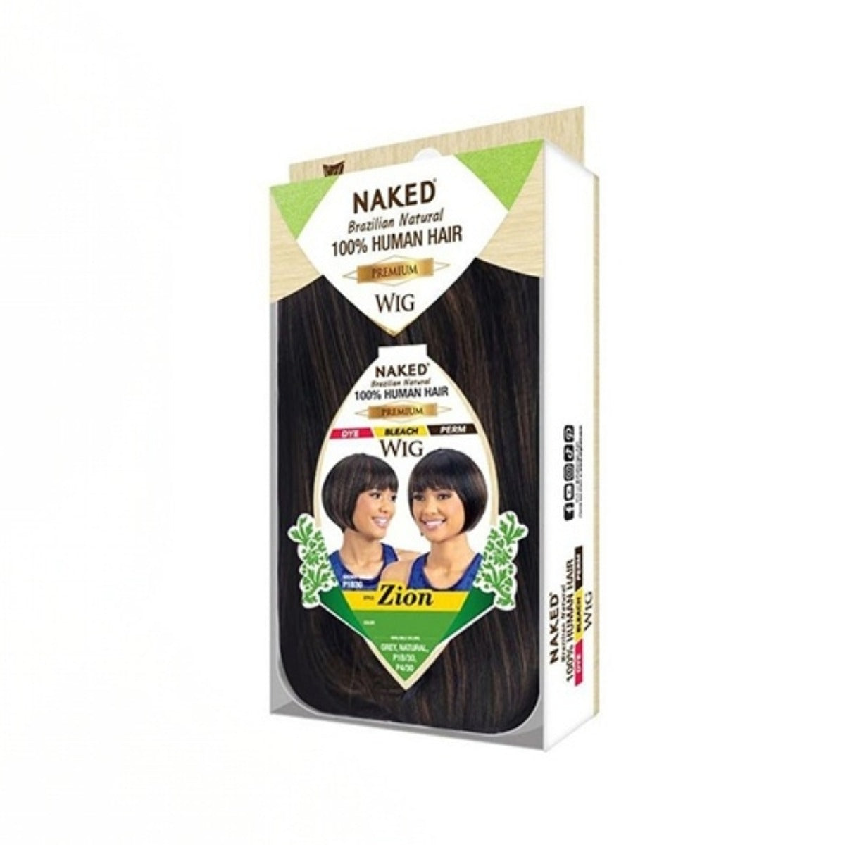 Perruque brésilienne nue 100 % cheveux naturels Zion