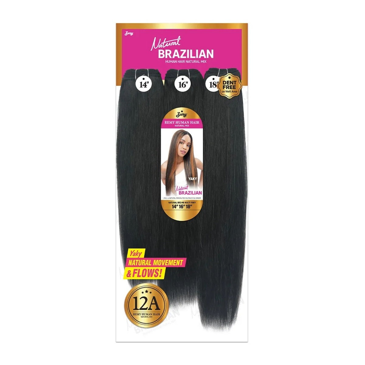 Natural Brazilian Multi Yaky 14"16"18"