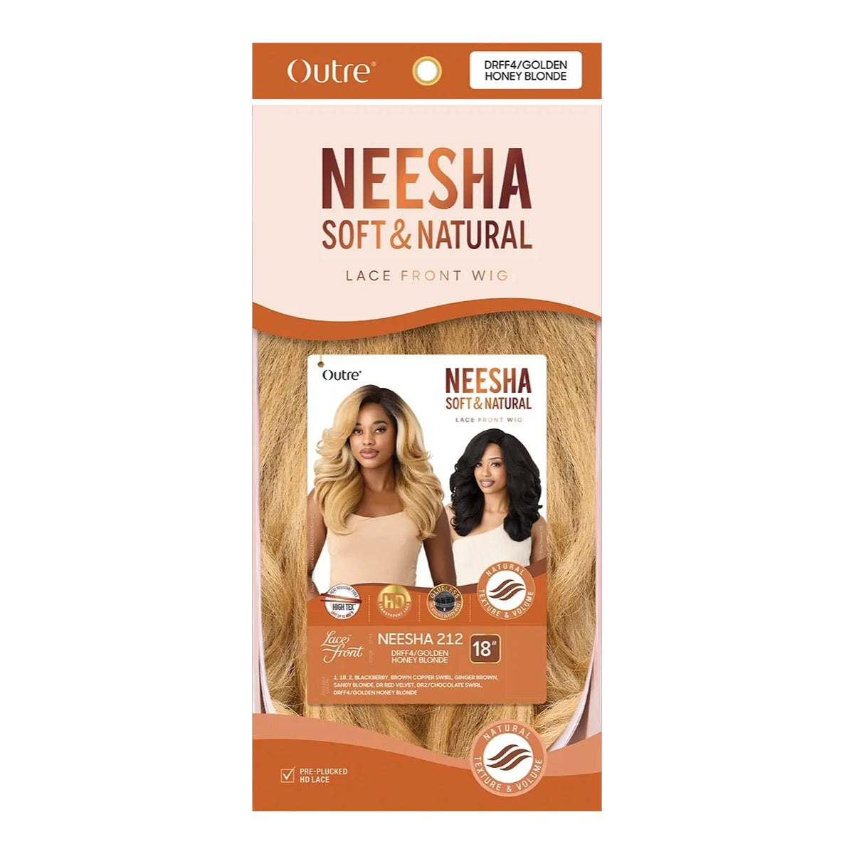 Perruque avant en dentelle douce et naturelle Neesha Neesha 212