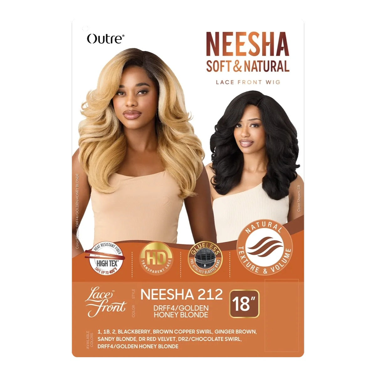 Perruque avant en dentelle douce et naturelle Neesha Neesha 212