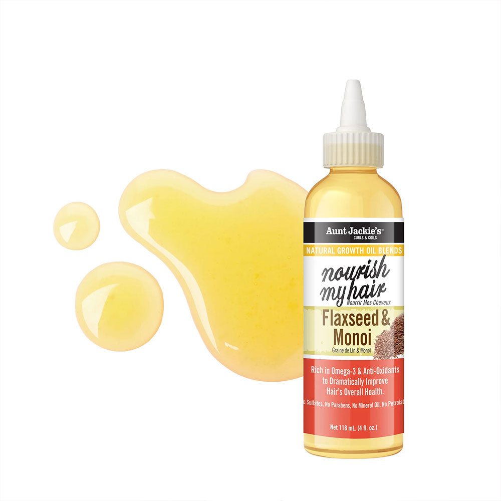 Nourrir mes cheveux - Mélanges d'huiles de croissance naturelles [Graines de lin et monoï]